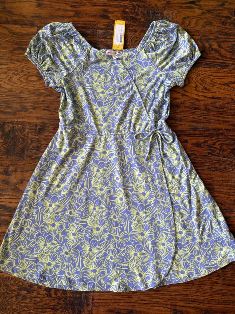 NWT Girls Floral Wrap Dress